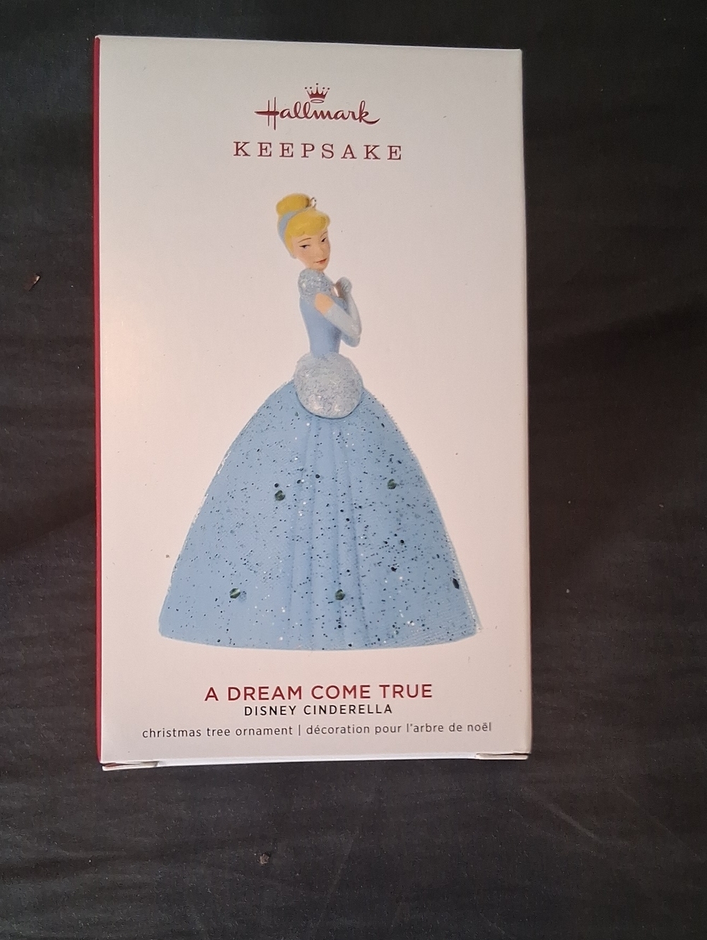Hallmark Cinderella Ornament in Light Blue and Yellow